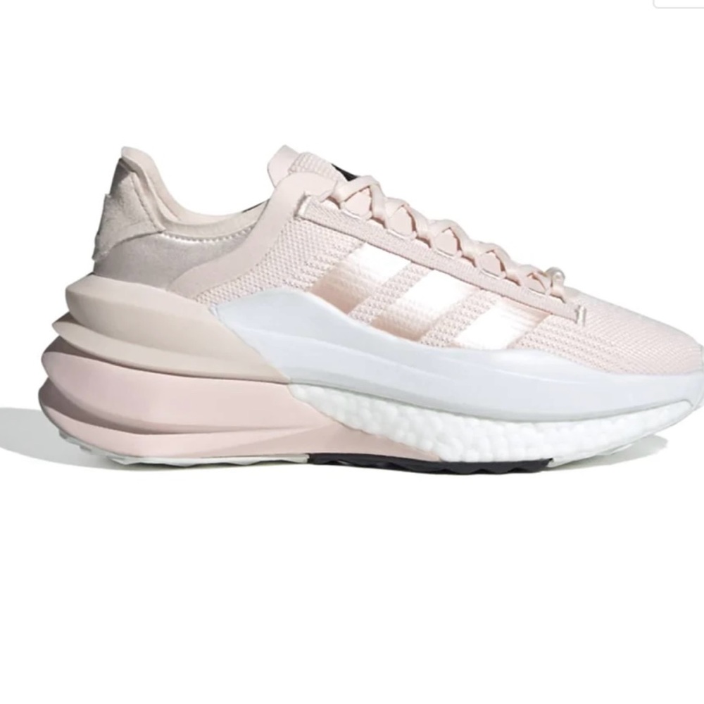 Adidas Pink and White Sneakers